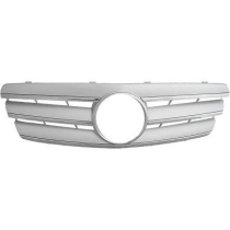 MERCEDES C-Class W203 00-07 Ribbad Krom/Silver Sportgrill CL-AMG Sport-Look DIEDERICHS